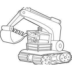 Dibujo Excavadora (Transporte) #187916 para imprimir y colorear