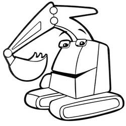 Dibujo Excavadora (Transporte) #187919 para imprimir y colorear