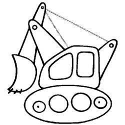 Dibujo Excavadora (Transporte) #187920 para imprimir y colorear