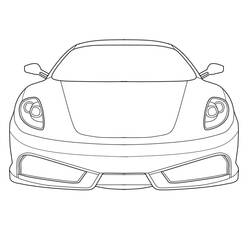 Dibujo para colorear: Ferrari (Transporte) #186863 - Dibujos para Colorear e Imprimir Gratis