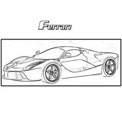 Dibujo para colorear: Ferrari (Transporte) #186870 - Dibujos para Colorear e Imprimir Gratis