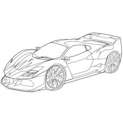 Dibujo para colorear: Ferrari (Transporte) #186875 - Dibujos para Colorear e Imprimir Gratis