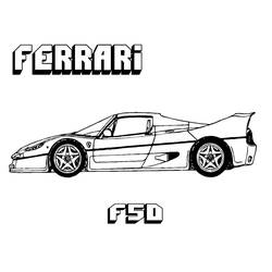 Dibujo para colorear: Ferrari (Transporte) #186877 - Dibujos para Colorear e Imprimir Gratis