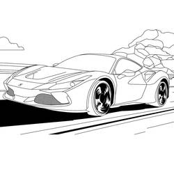 Dibujo para colorear: Ferrari (Transporte) #186878 - Dibujos para Colorear e Imprimir Gratis