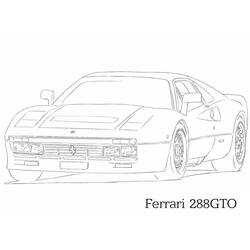 Dibujo para colorear: Ferrari (Transporte) #186890 - Dibujos para Colorear e Imprimir Gratis