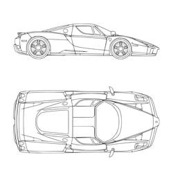 Dibujo para colorear: Ferrari (Transporte) #186894 - Dibujos para Colorear e Imprimir Gratis