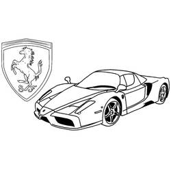 Dibujo para colorear: Ferrari (Transporte) #186899 - Dibujos para Colorear e Imprimir Gratis