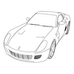 Dibujo para colorear: Ferrari (Transporte) #186904 - Dibujos para Colorear e Imprimir Gratis