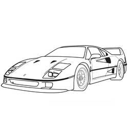 Dibujo para colorear: Ferrari (Transporte) #186907 - Dibujos para Colorear e Imprimir Gratis