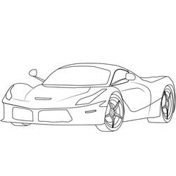 Dibujo para colorear: Ferrari (Transporte) #186911 - Dibujos para Colorear e Imprimir Gratis