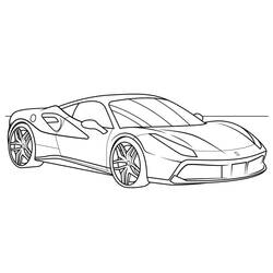 Dibujo para colorear: Ferrari (Transporte) #186913 - Dibujos para Colorear e Imprimir Gratis