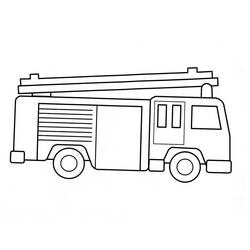Dibujo para colorear: Firetruck (Transporte) #135783 - Dibujos para colorear