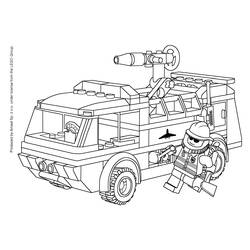 Dibujo para colorear: Firetruck (Transporte) #135785 - Dibujos para colorear