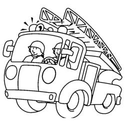 Dibujo para colorear: Firetruck (Transporte) #135786 - Dibujos para colorear