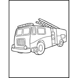 Dibujo para colorear: Firetruck (Transporte) #135807 - Dibujos para Colorear e Imprimir Gratis