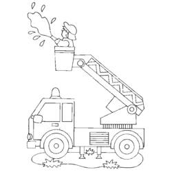 Dibujo para colorear: Firetruck (Transporte) #135808 - Dibujos para Colorear e Imprimir Gratis
