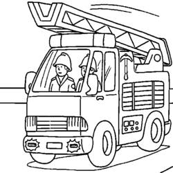 Dibujo para colorear: Firetruck (Transporte) #135810 - Dibujos para Colorear e Imprimir Gratis