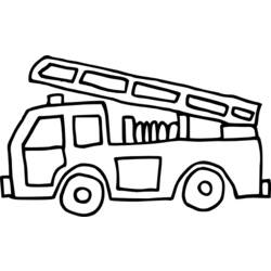 Dibujo para colorear: Firetruck (Transporte) #135813 - Dibujos para colorear