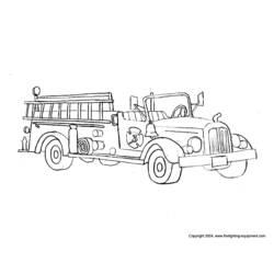 Dibujo para colorear: Firetruck (Transporte) #135819 - Dibujos para Colorear e Imprimir Gratis