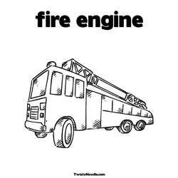 Dibujo para colorear: Firetruck (Transporte) #135833 - Dibujos para Colorear e Imprimir Gratis