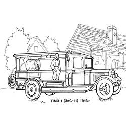 Dibujo para colorear: Firetruck (Transporte) #135835 - Dibujos para Colorear e Imprimir Gratis