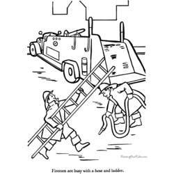 Dibujo para colorear: Firetruck (Transporte) #135844 - Dibujos para Colorear e Imprimir Gratis