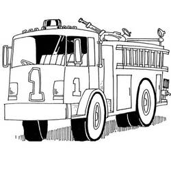 Dibujo para colorear: Firetruck (Transporte) #135849 - Dibujos para Colorear e Imprimir Gratis