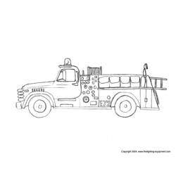 Dibujo para colorear: Firetruck (Transporte) #135870 - Dibujos para Colorear e Imprimir Gratis
