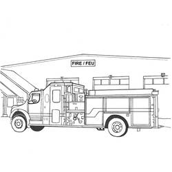 Dibujo para colorear: Firetruck (Transporte) #135871 - Dibujos para colorear