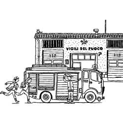 Dibujo para colorear: Firetruck (Transporte) #135880 - Dibujos para Colorear e Imprimir Gratis