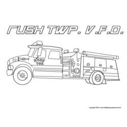 Dibujo para colorear: Firetruck (Transporte) #135911 - Dibujos para Colorear e Imprimir Gratis