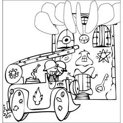 Dibujo para colorear: Firetruck (Transporte) #135922 - Dibujos para Colorear e Imprimir Gratis
