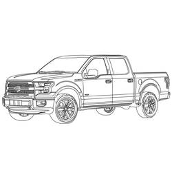 Dibujo para colorear: Ford (Transporte) #174198 - Dibujos para Colorear e Imprimir Gratis