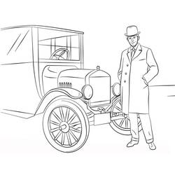 Dibujo para colorear: Ford (Transporte) #174205 - Dibujos para Colorear e Imprimir Gratis