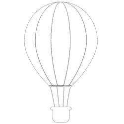 Dibujo Globo Aerostático (Transporte) #134587 para imprimir y colorear