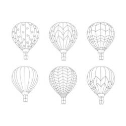 Dibujo Globo Aerostático (Transporte) #180224 para imprimir y colorear