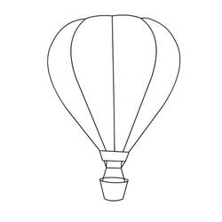 Dibujo Globo Aerostático (Transporte) #180256 para imprimir y colorear