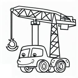 Dibujo Grúa (Transporte) #187859 para imprimir y colorear