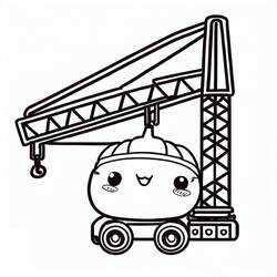 Dibujo Grúa (Transporte) #187860 para imprimir y colorear