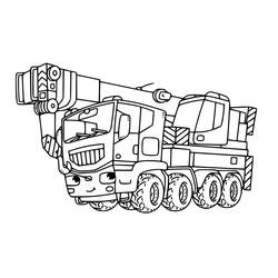 Dibujo Grúa (Transporte) #187867 para imprimir y colorear