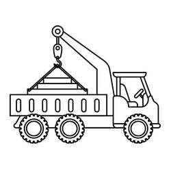 Dibujo Grúa (Transporte) #187886 para imprimir y colorear