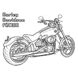 Dibujos para colorear: Harley-Davidson - Dibujos para Colorear e Imprimir Gratis