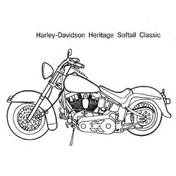 Dibujo para colorear: Harley-Davidson (Transporte) #210565 - Dibujos para Colorear e Imprimir Gratis