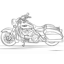 Dibujo para colorear: Harley-Davidson (Transporte) #210566 - Dibujos para Colorear e Imprimir Gratis