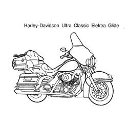 Dibujo para colorear: Harley-Davidson (Transporte) #210575 - Dibujos para Colorear e Imprimir Gratis