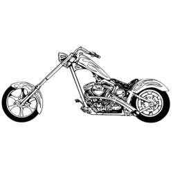 Dibujo para colorear: Harley-Davidson (Transporte) #210576 - Dibujos para Colorear e Imprimir Gratis
