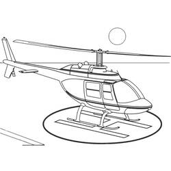Dibujo para colorear: Helicopter (Transporte) #136031 - Dibujos para colorear