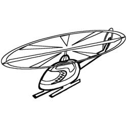 Dibujo para colorear: Helicopter (Transporte) #136039 - Dibujos para Colorear e Imprimir Gratis