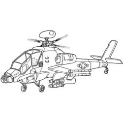 Dibujo para colorear: Helicopter (Transporte) #136040 - Dibujos para colorear