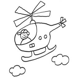 Dibujo para colorear: Helicopter (Transporte) #136044 - Dibujos para colorear